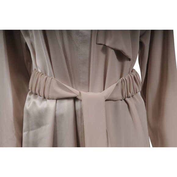 CO Essentials Collection Belted Pocket Shirt Dress Large Champagne Beige - Picture 4 of 16